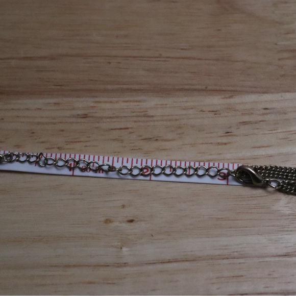 Vintage inspired pink, light green, light yellow, and cream necklace - Picture 8 of 8